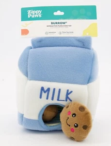 SALE 😄 ZIPPY PAWS 3 COOKIE Dog toy in  MILK CARTON Burrow  Interactive  - Picture 1 of 1