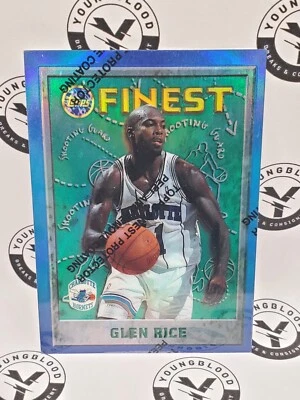 1995-96 Topps Finest Glen refractor de arroz #189 Foto 1 de 2