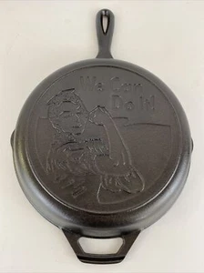Lodge We Can Do It 10.25 Inch Cast Iron Rosie the Riveter Skillet  - Picture 1 of 6