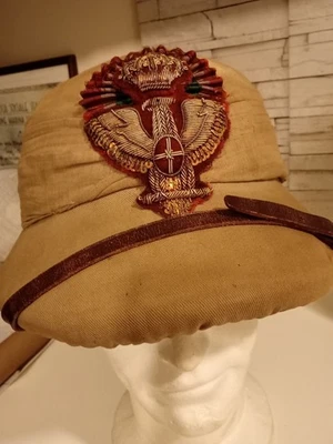 MVSN RSI Generale Regio Esercito Casco Coloniale X Alti Ufficiali Aquila In Oro - Immagine 1 di 4