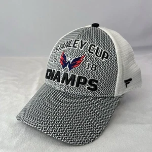Washington Capitals NHL 2018 Stanley Cup CHAMPS Snapback Trucker Hat - Picture 1 of 9