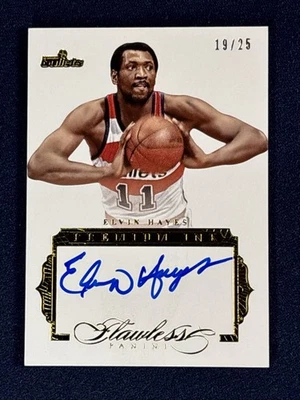 2015-16 Elvin Hayes /25 Auto Panini Flawless Premium Ink #PI-EH Bullets HOF -er - Image 1 of 4