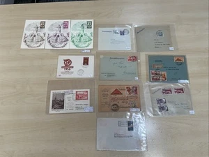 German Postal History Saar Occupation X12 Items Ex Dealer Price £87.00 G84 - Imagen 1 de 24