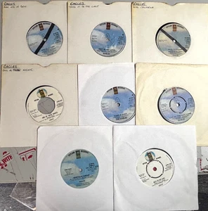 JOB LOT 8 X EAGLES 7" RECORDS (SEE TITLES BELOW) 1972-79 - Picture 1 of 6