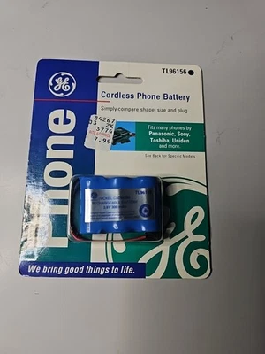GE TL96156 Nickel Cadmium  cordless phone Rechargeable Battery NIP NOS - Image 1 of 3