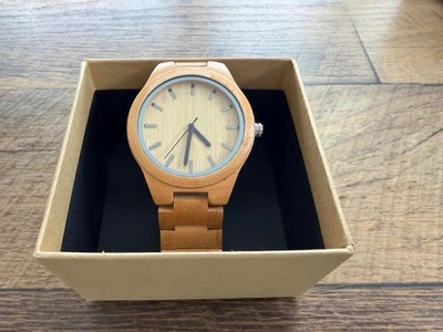 BOBO BIRD Reloj Hombre Bambú Madera Sin Escala Numérica Reloj Cuarzo Ligero Foto 1 de 4