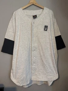 Vintage 90s Interscope Records Hip Hop Collectors Baseball Jersey XLarge RARE - Picture 1 of 5