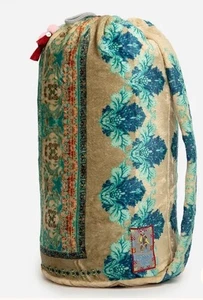 NUEVO CON ETIQUETAS Johnny Was CHAPMAN Acogedora Manta de Felpa Reversible con Bolso con Cordón - Imagen 1 de 4