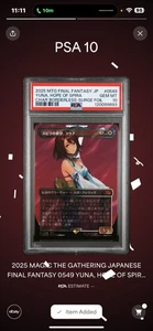 PSA 10 Yuna Hope Of Spira Final Fantasy Borderless Surge Foil 0549 Japanese 2025 - Picture 1 of 3