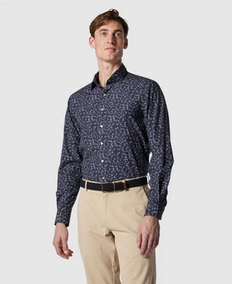 НОВЫЙ! Рубашка мужская Rodd & Gunn Hinckley LS хлопок итальянская полночный синий размер S 168 долл. США - Изображение 1 из 4