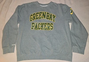 Authentic GREEN BAY PACKERS Mitchell & Ness THROWBACK Sweatshirt 2XL/XXL jersey - Picture 1 of 2