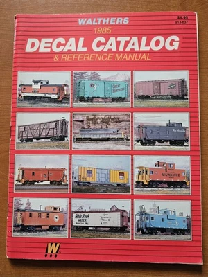 Walthers 1985 modelo tren calcomanía catálogo y manual de referencia Foto 1 de 4