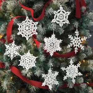 Mary Maxim Filato fiocco di neve ornamenti - Foto 1 di 1