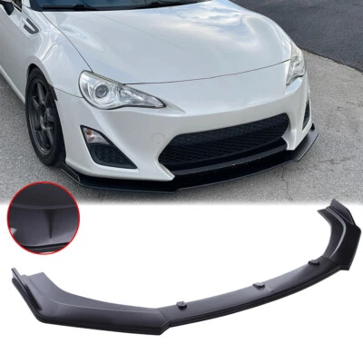 Alerón labial de parachoques delantero negro mate divisor debajo de la carrocería para Scion FR-S 2013-2016 Foto 1 de 4