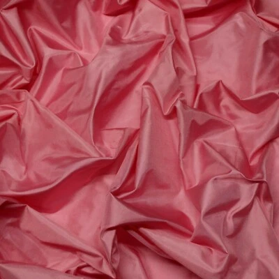 Dusty Rose Pink Tissue Taffeta, 100% Silk Fabric By The Yard, 44" Wide (TS-7312) - Image 1 of 3