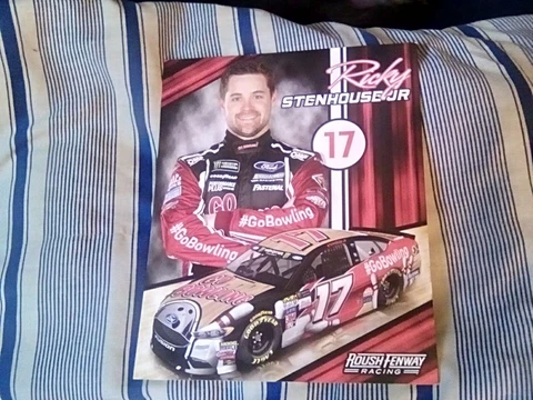RICKY STENHOUSE JR. #17 GO BOWLING NASCAR POSTCARD Cover