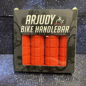 4 Pack Soft Bike Handlebar Grips - Mountain Bike Bicycle - Red - Free Shipping - Picture 1 of 4
