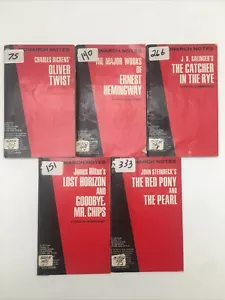 Lot of 5 Monarch Notes - Picture 1 of 10