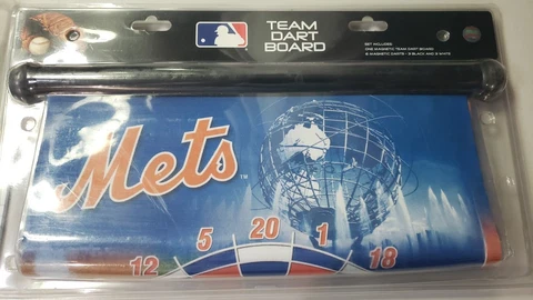 New York Mets MLB Baseball  magnetic team - Dart Board - Rico  NEW Cover