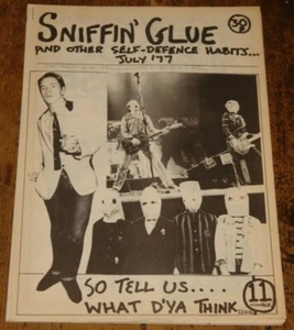SNIFFIN' GLUE NO. 11 JULY 1977 ORIGINAL DIY PUNK FANZINE ZINE MAGAZINE JOHN PEEL - Picture 1 of 6