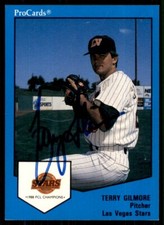 1989 ProCards Minor League Team Sets Terry Gilmore IP Signed Auto Las Vegas