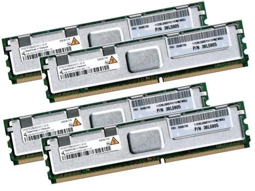 4x 2GB 8GB RAM IBM xSeries BladeCenter HS21 XM 667Mhz FBDIMM DDR2 FullyBuffered - Bild 1 von 1