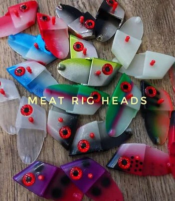 JANN'S NETCRAFT Brand new Meat Rig Heads - Various Colors $1.00 each!