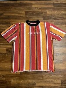 Guess Shirt Originals Los Angeles Modern Striped Tee Streetwear Size S - Picture 1 of 4