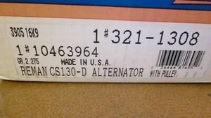 Remanufactured Genuine OEM GM Alternator 10463964 AC Delco 321-1308 - Picture 1 of 2