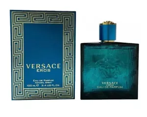 Versace Eros by Versace 6.7 Fl Oz Eau De Parfum Cologne Spray Mens New & Sealed - Picture 1 of 3