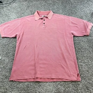 Tommy Bahama Polo Shirt Mens Large Pink Golfer Golf Marlin Casual Silk - Picture 1 of 8