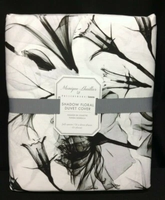 Funda nórdica Pottery Barn PB Teen Monique Lhuillier sombra floral satén cama f/q  Foto 1 de 4