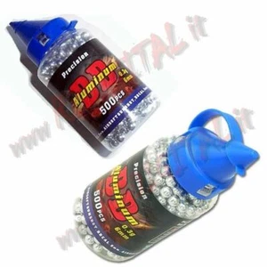 PALLINI IN METALLO ALLUMINIO WG CALIBRO 6 MM SOFTAIR PORTA PALLINI BUSTA WIN GUN - Picture 1 of 1