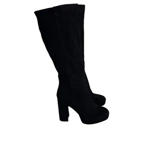 Steve Madden Marcello Stiefel schwarz Wildleder kniehoch 9,5 - Bild 1 von 8