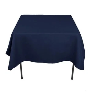 1 Square Tablecloth 54"x 54" inch Polyester Party Overlay 23 COLORS USA SALE - Picture 1 of 28