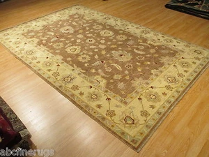 7x10 AFGHAN-REFUGEE TURKISH Vegetable-Dye Handmade-knotted FINE Wool Rug 582136 - Picture 1 of 11