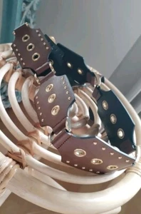 Dorothee Schumacher Leder Gürtel 85 Cm Nie Getragen Braun Gold Sehr Höher Np - Bild 1 von 8