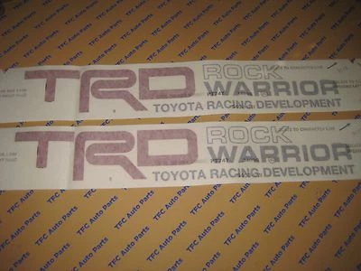 2 calcomanías adhesivas para Toyota Tundra Rock Warrior TRD calcomanías laterales de cama Tundra Tacoma OEM Foto 1 de 4