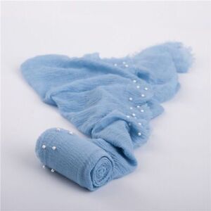 Pearl Cloth Blanket - 90x170CM Baby Wrap Posing Swaddle Photo Cotton Linen Prop