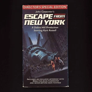 Escape From New York  (1981)  Director's Special Edition VHS, 1994. CULT - Picture 1 of 6