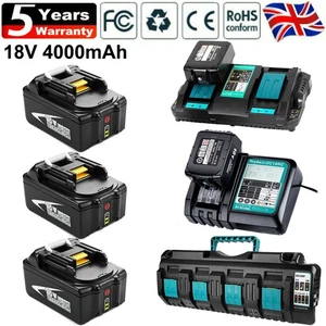 Batería 18V para Makita BL1860B BL1850B BBL1830B L1815N LXT LED Cargador de Litio - Imagen 1 de 49