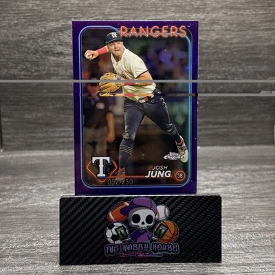 2024 Topps Chrome - Josh Jung #214 Purple Refractor /250 - Image 1 of 2