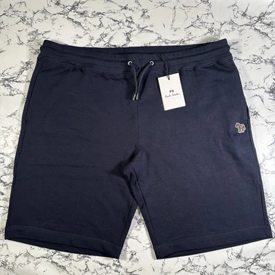 PS PAUL SMITH Mens Navy Blue Zebra Sweat Shorts SIZE XXXL BNWT Authentic Cotton - image 1 of 4