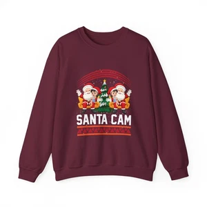 Santa Cam Sweatshirt | Holiday Crewneck | Weihnachtsgeschenk | Cozy Unisex [...] - Bild 1 von 26