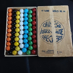 Juego de 60 canicas chinas vintage de ágata Akro años 40  - Imagen 1 de 4