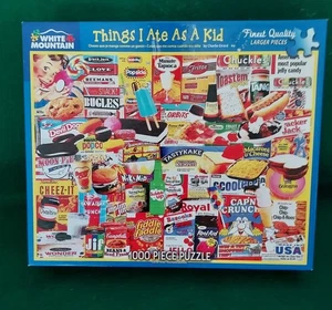 WHITE MOUNTAIN "Things I Ate As a Kid"  1000 pc Puzzle Complete - Picture 1 of 7