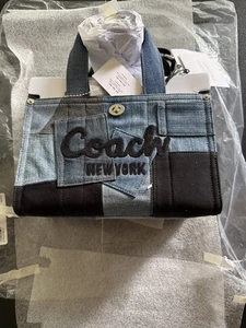 COACH NEW YORK BAG Cargo Dnm Ptch NEW - Picture 1 of 5