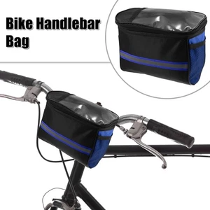 Fahrrad Lenkertasche mit Touchscreen Handyhalter Fahrrad Aufbewahrungstasche Blau - Bild 1 von 7