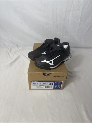 Mizuno Unisex Kids Wave Select Nine Jr Baseball Cleats Black/White - 320581.9000 - Image 1 of 4