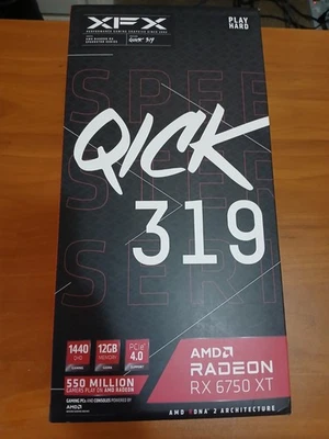 NEW SEALED XFX AMD Radeon RX 6750 XT Gaming 12GB Graphics Card GPU - Image 1 of 3
